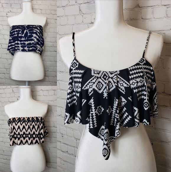 Love Culture Tops - NWT bandeau crop top bundle Love Culture Tops - NWT bandeau crop top bundle